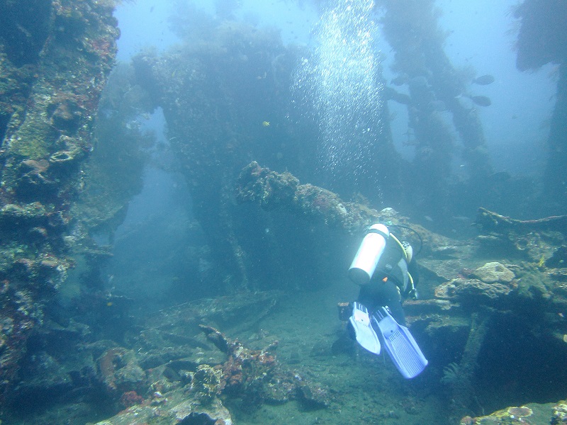 one of the few boat dives we were on